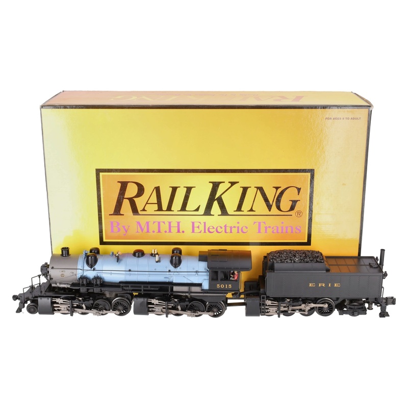 MTH 30-1337-1 O Gauge Erie 2-8-8-8-2 Triplex Steam Loco & Tender w/PS2 #5015 EX/Box