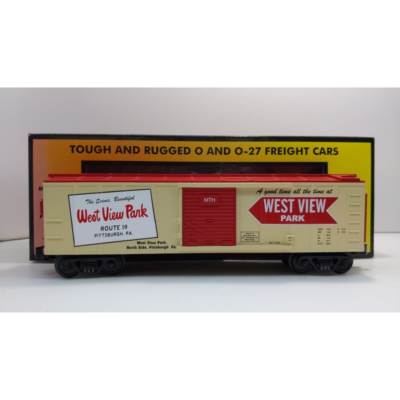MTH 30-74093 O Gauge West View Park Red Arrow Box Car LN/Box