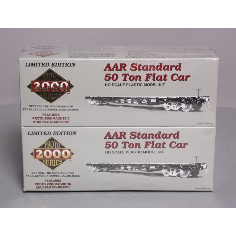 Proto 2000 21923 HO Scale D&RGW 50 Ton Flat Car Kit (Pack of 4)