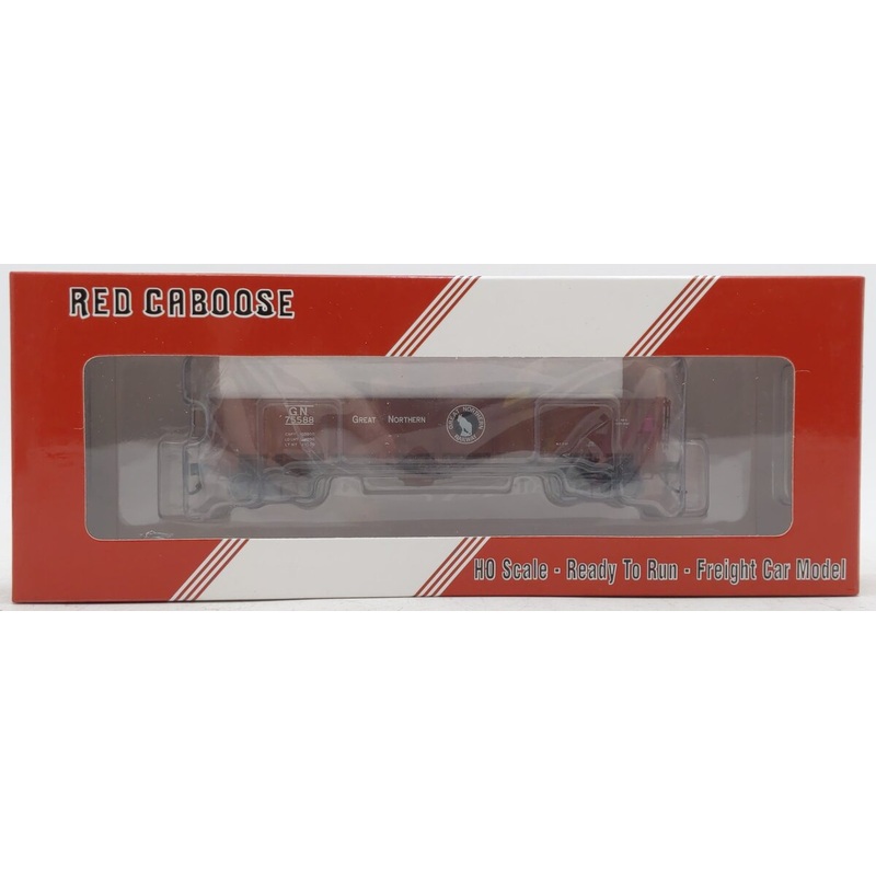 Red Caboose RR-35010-26 HO Great Northern Steel-Sides Drop Bottom Gondola #75588 LN/Box