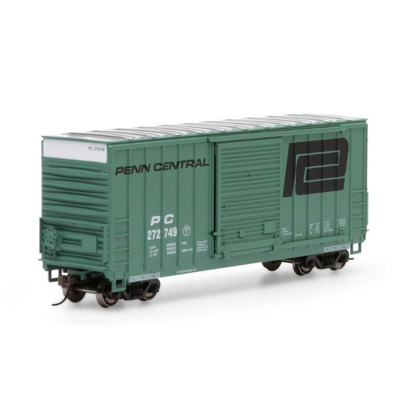 Roundhouse 1070 HO Penn Central 40′ High Cube Outside Braced Box Car #272749 NIB