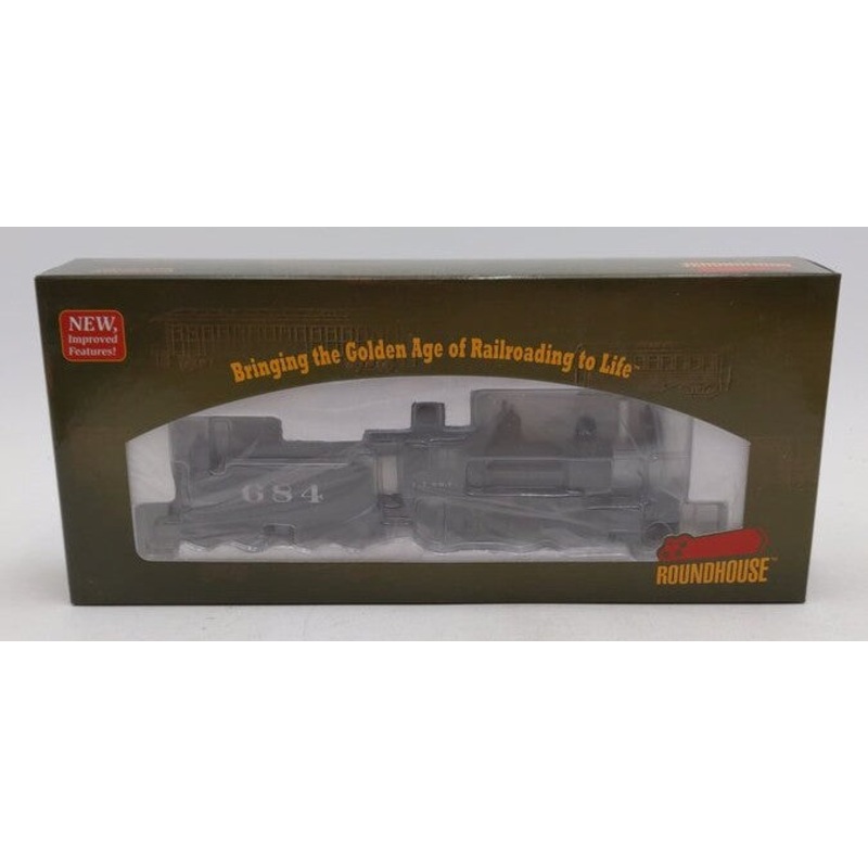 Roundhouse 84941 HO Scale Santa Fe 2-8-0 Steam Locomotive #684 MT/Box