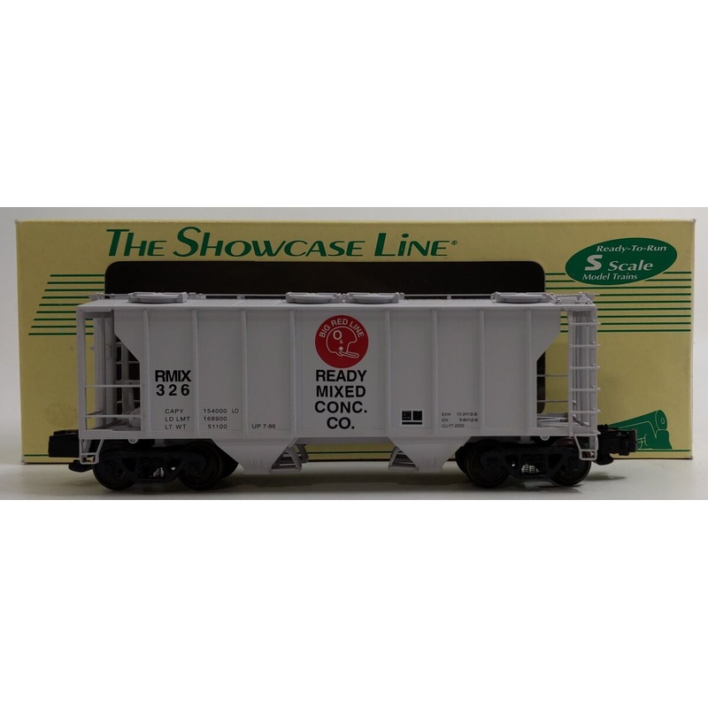 S-Helper 00090 S Gauge Ready Mixed Concrete PS-2 2-Bay Hopper #326 EX/Box