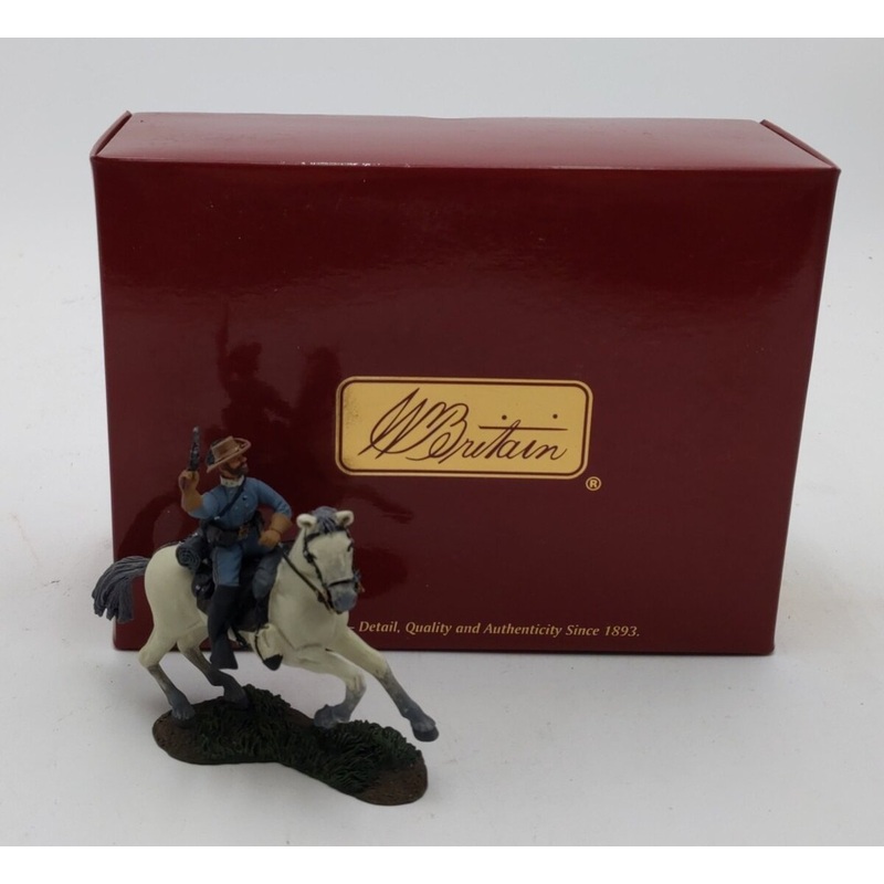 W. Britain 31015 American Civil War Metal Toy Soldier Figure and Horse Set LN/Box