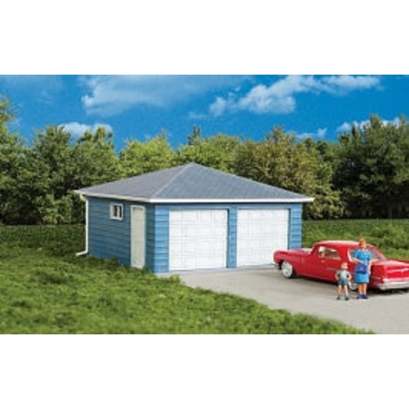 Walthers 933-3793 HO Two-Car Garage Kit  MT/Box
