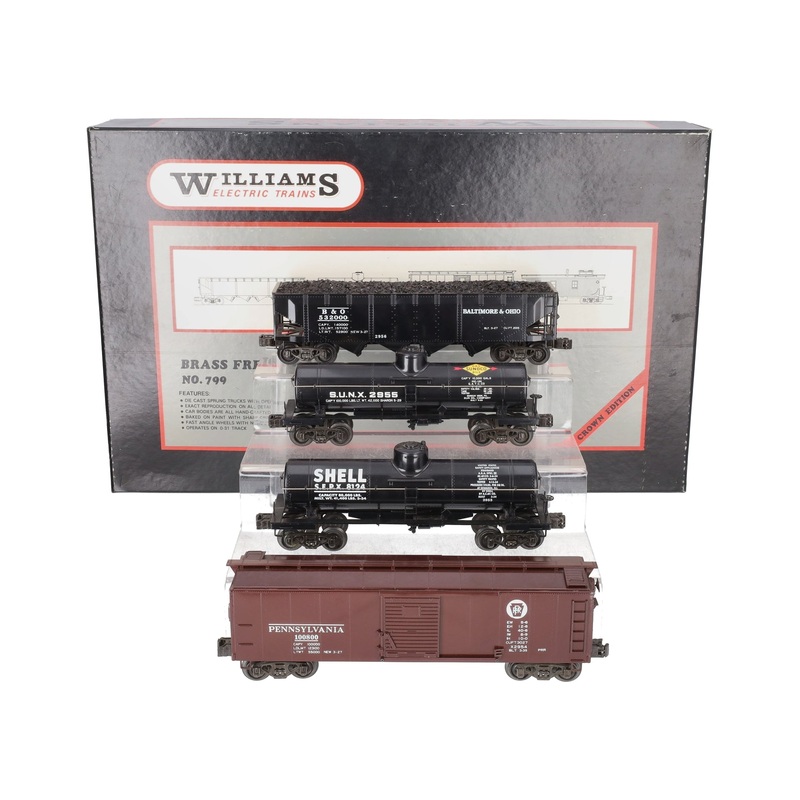 Williams 799 Semi-Scale BRASS Freight Car Set (Set of 4) EX/Box