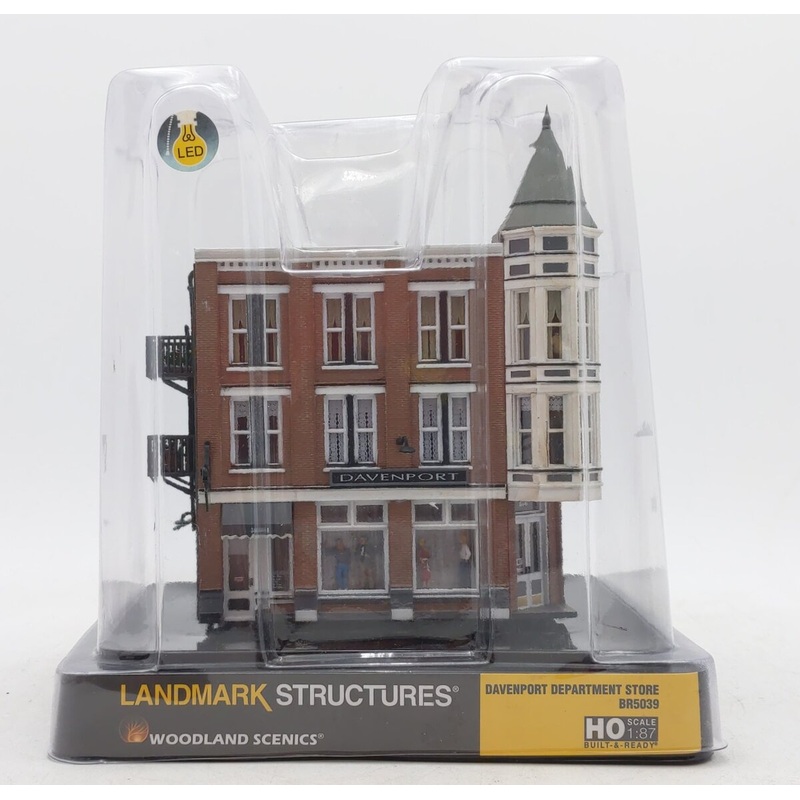 Woodland Scenics BR5039 HO Built-&-Ready Davenport Department Store Building NIB
