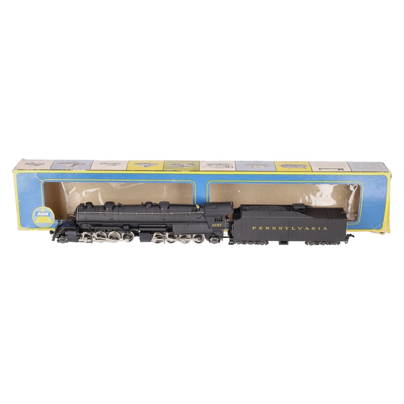 AHM 5090 HO Scale PRR 2-8-8-2 Mallet Steam Locomotive & Tender EX/Box