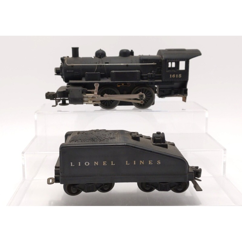 Lionel 1615 Vintage O 0-4-0 Die-Cast Steam Switcher Locomotive & Tender VG