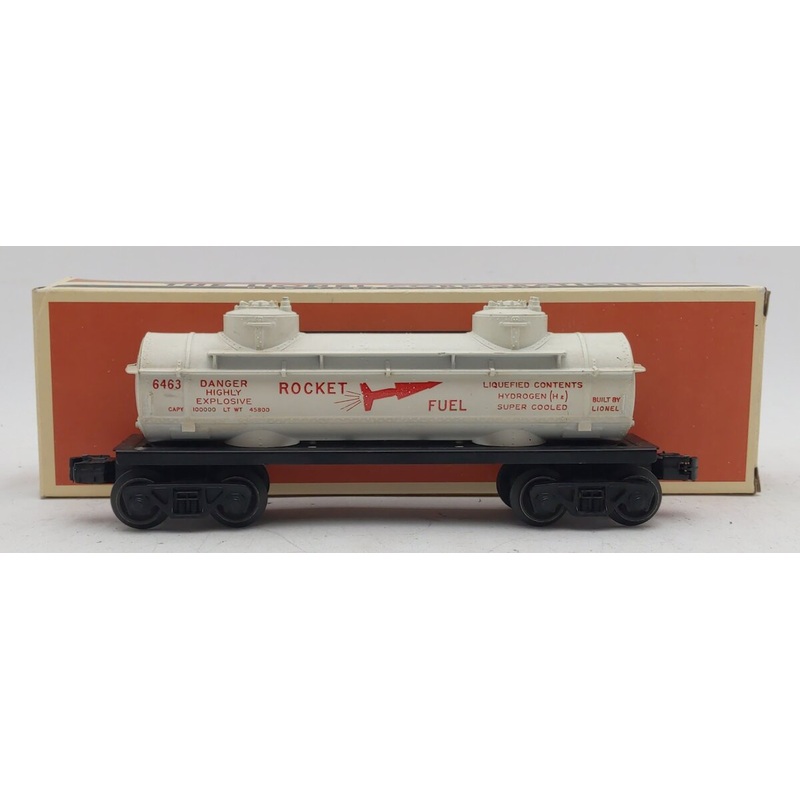 Lionel 6-29613 O Gauge Post War Rocket Fuel Double Dome Tank Car #6463 EX/Box