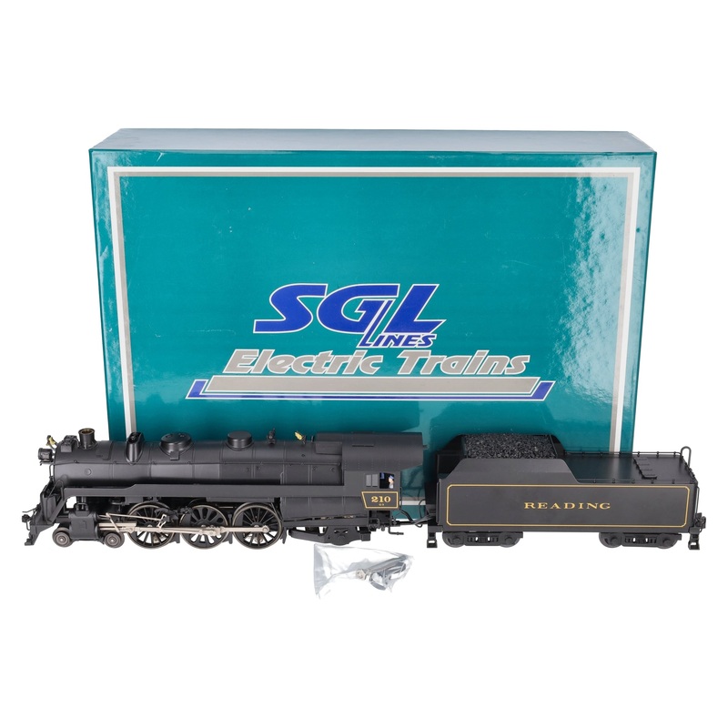 SGL Trains 210 O BRASS Reading G-3 Heavy Pacific Steam Locomotive #210 (3-Rail) LN/Box