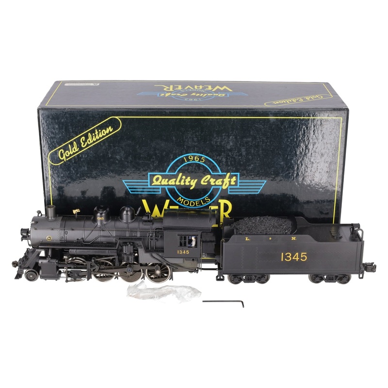 Weaver 1802LP Undecorated Baldwin 2-8-0 Steam Loco & Tender w/Sound (3-Rail) LN/Box