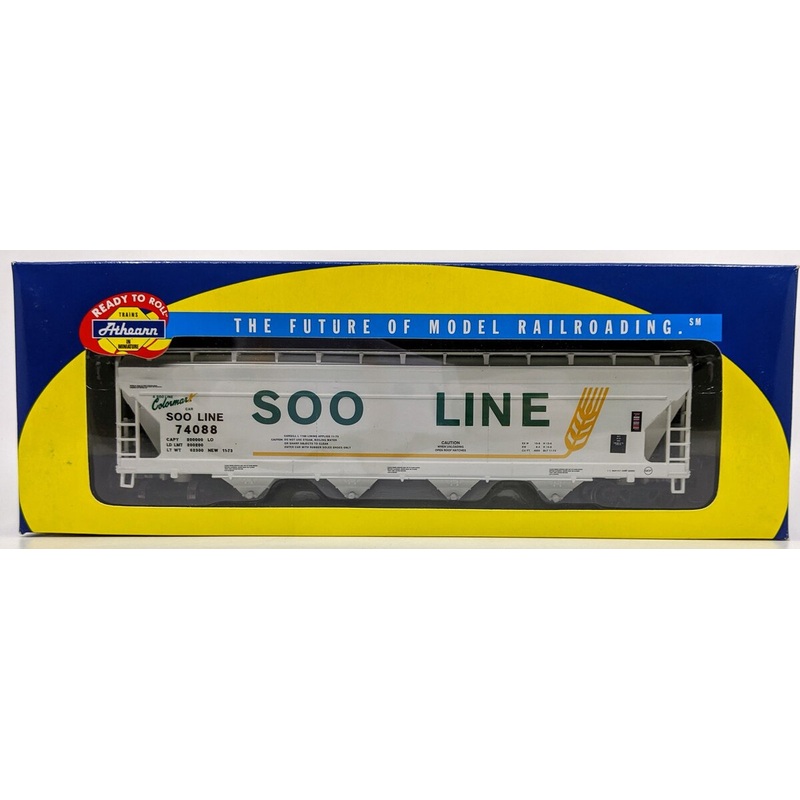 Athearn 7211 HO Scale SOO Line ACF Centerflow Hopper #74088 NIB
