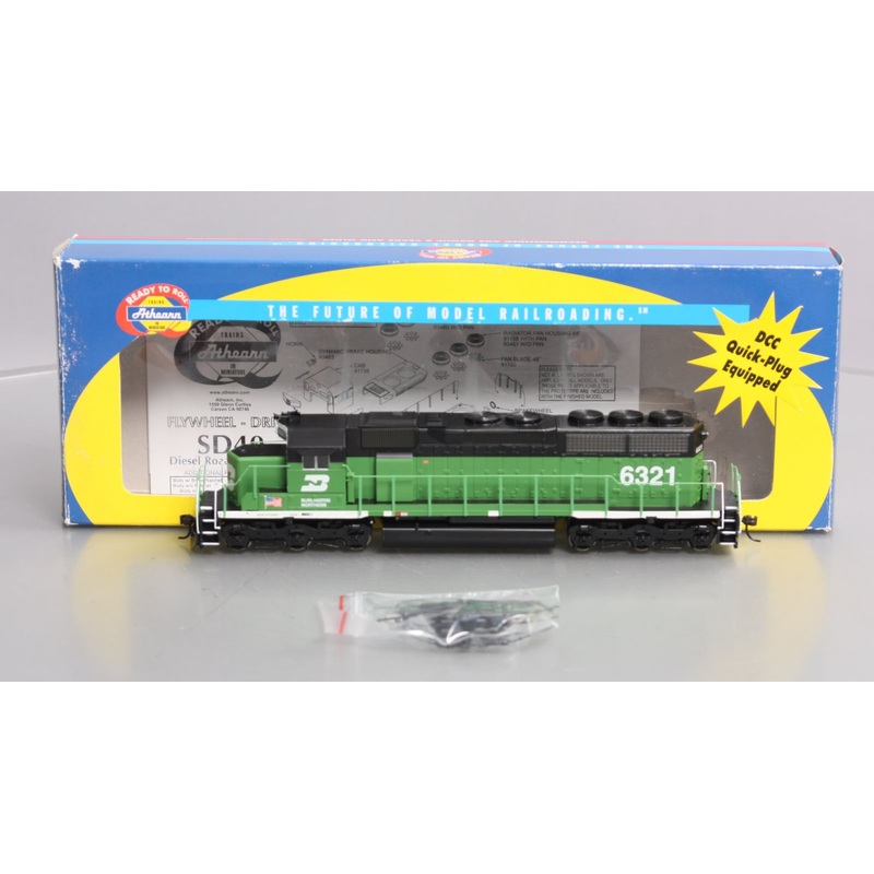 Athearn 93544 HO Burlington Northern SD40 Diesel Locomotive #6321 NIB