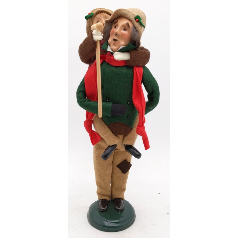 Byers’ Choice A Christmas Carol Bob Cratchit Doll w/ Tiny Tim LN