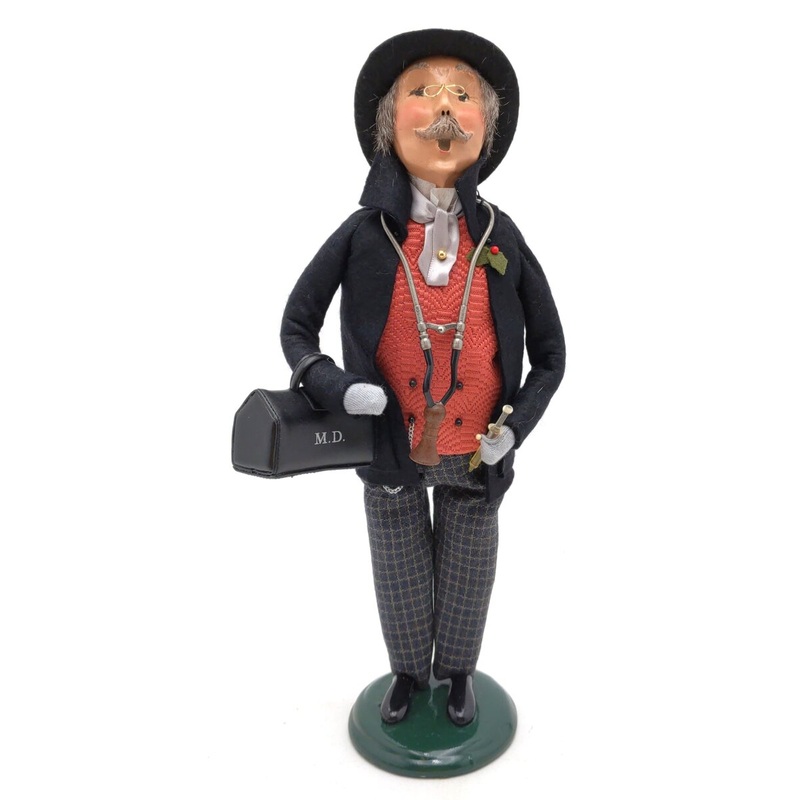 Byers’ Choice The Carolers ‘Doctor’ Doll w/ Medical Bag LN
