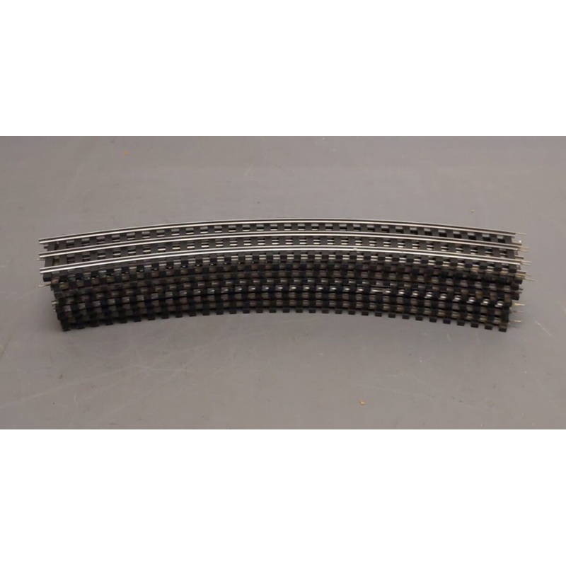 Gargraves 80-101S O 3 Rail Phantom Tinplate 80 Curve Tie Sectional Track (8) VG