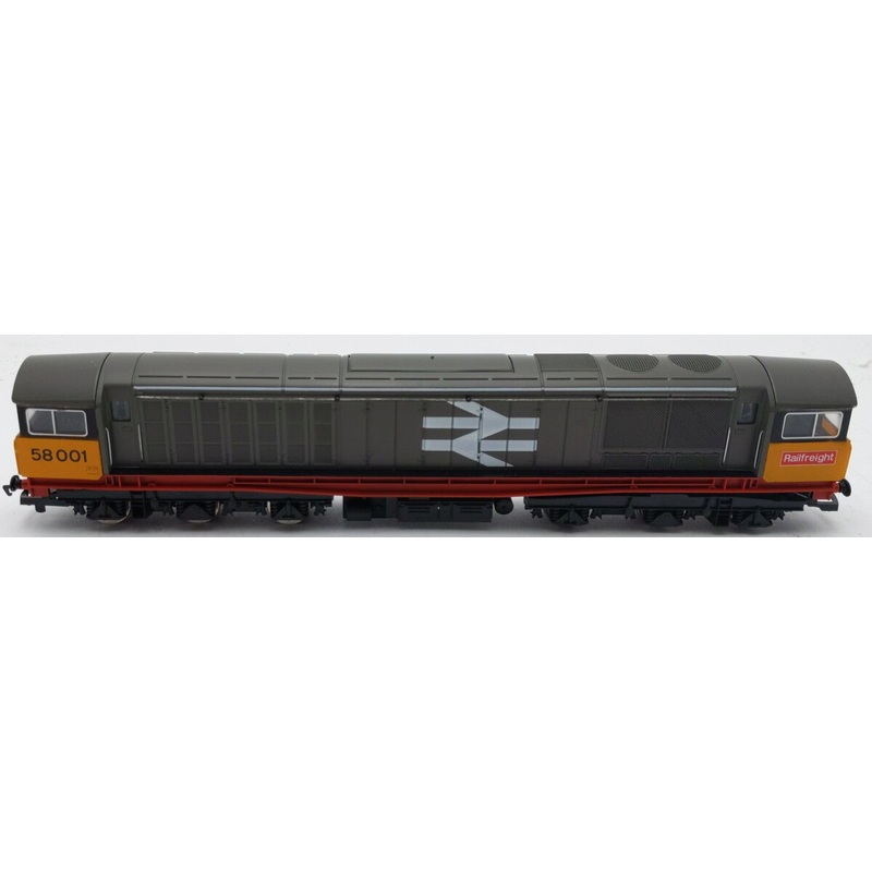 Hornby R250 OO Scale Grey BR Co-Co Class 58 Diesel Locomotive #58001 LN