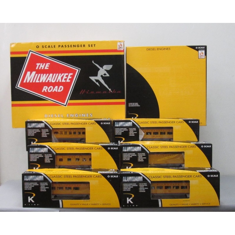 K-Line K1121 Milwaukee Road Hiawatha O Gauge Diesel Passenger Train Set EX/Box