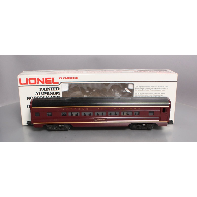 Lionel 6-9565 O Gauge Norfolk & Western Aluminum Passenger Car #580 EX/Box