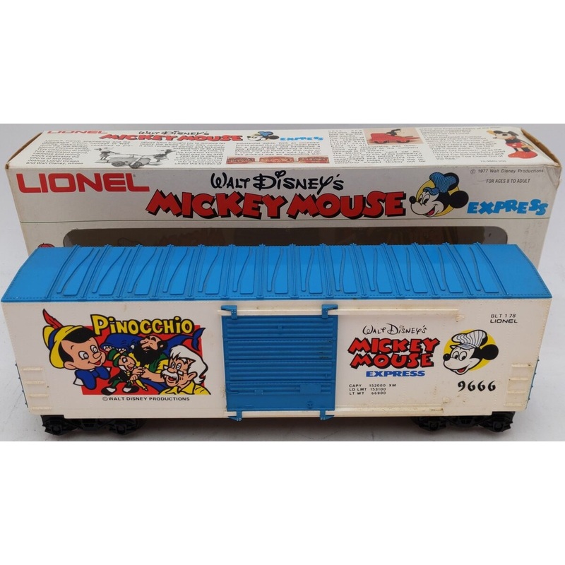 Lionel 6-9666 O Gauge Pinocchio Hi Cube Boxcar #9666 EX/Box