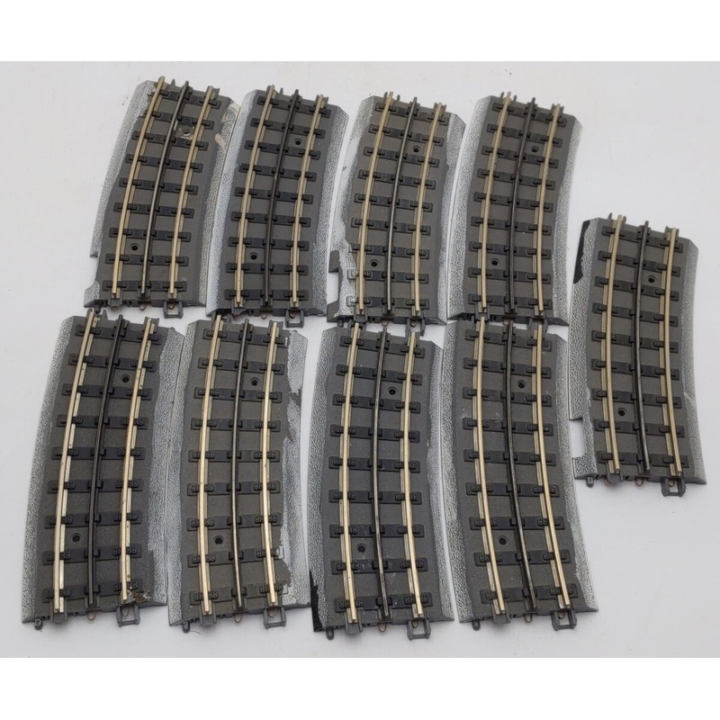 MTH 40-1057-2 RealTrax O-54 Half Curve Track(9) EX