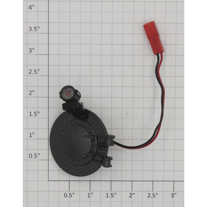 Acme 100X Diecast Gunmetal Gray Boiler Front with Lamp and Harness