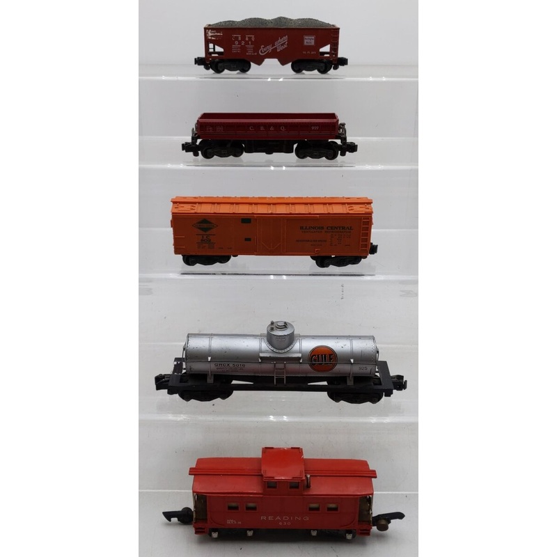 American Flyer S Gauge Vintage Assorted Freight Cars -630/802/921/925/919 [5] VG