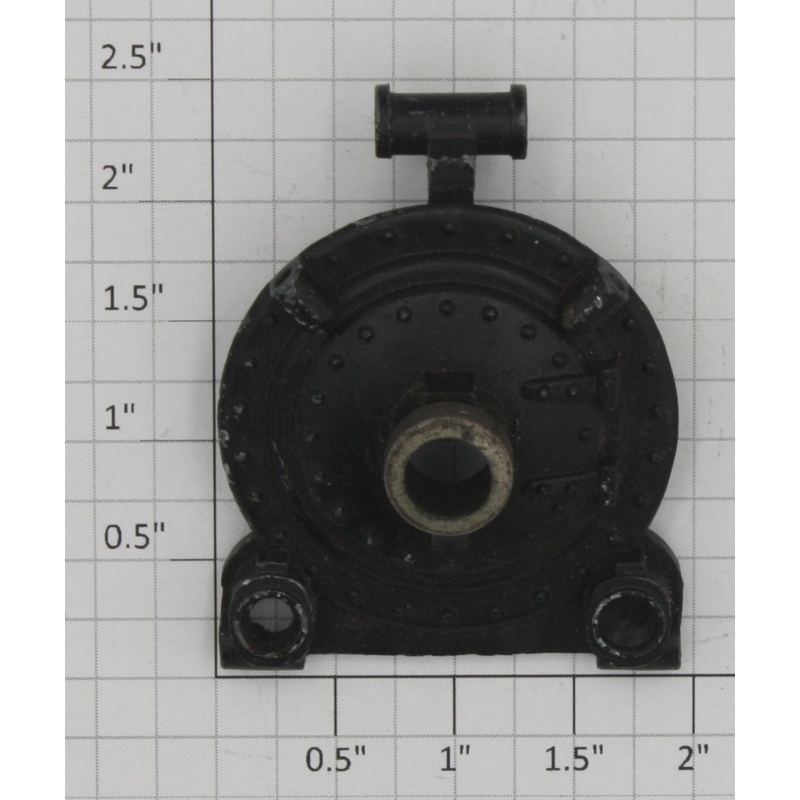 Lionel 261-2 Black Boiler Front with Flag Holders, Nickel Bezel and Latch
