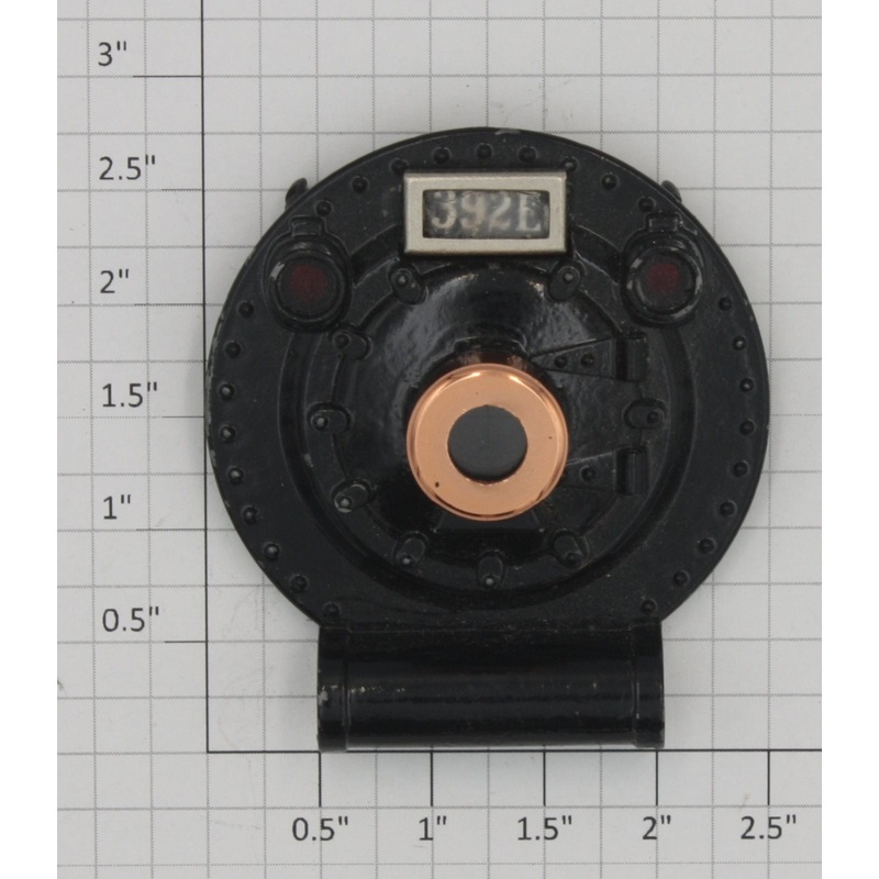 Lionel 392E-19 Gloss Black Boiler Front for 392E without Front Latch