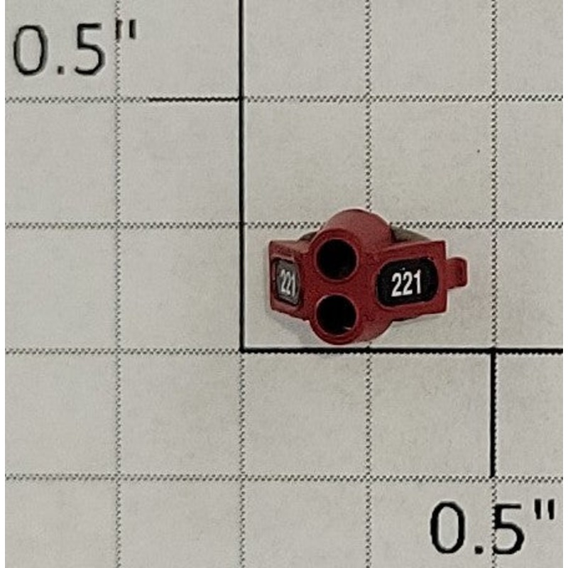 S-Helper 653-07-01 Switcher Red Double Headlight Housing #221