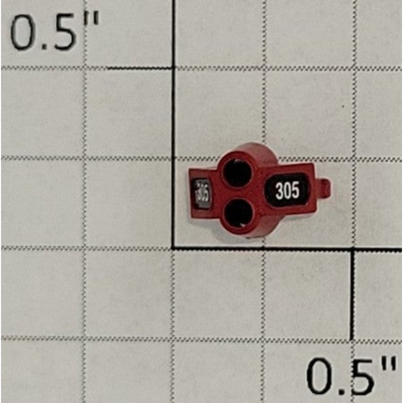 S-Helper 653-07-01 Switcher Red Double Headlight Housing #305