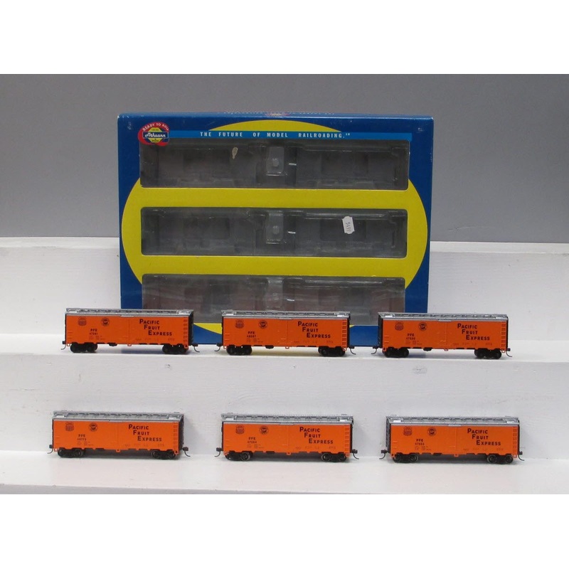 Athearn 71435 HO Pacific Fruit Express 40′ Steel Reefer Car Set (Set of 6) LN/Box