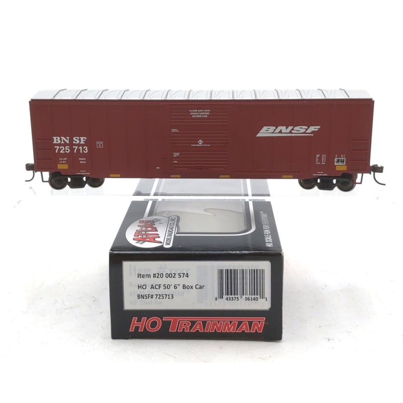 Atlas 20002574 HO Scale Burlington Northern Santa Fe 50′ 6 ACF Box Car #725713 NIB