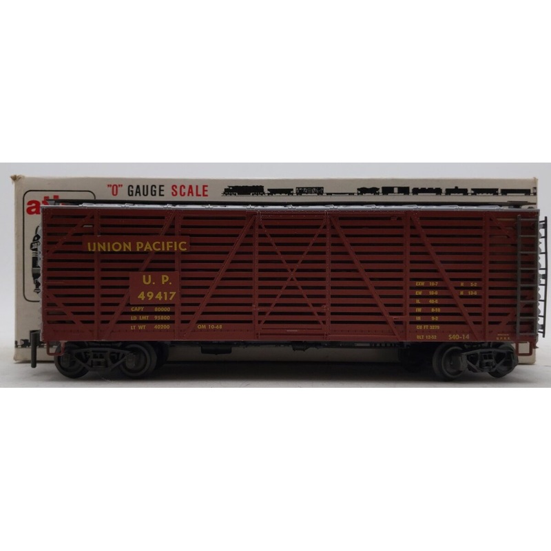 Atlas 6224 O Scale 2-Rail Union Pacific Stock Car EX/Box