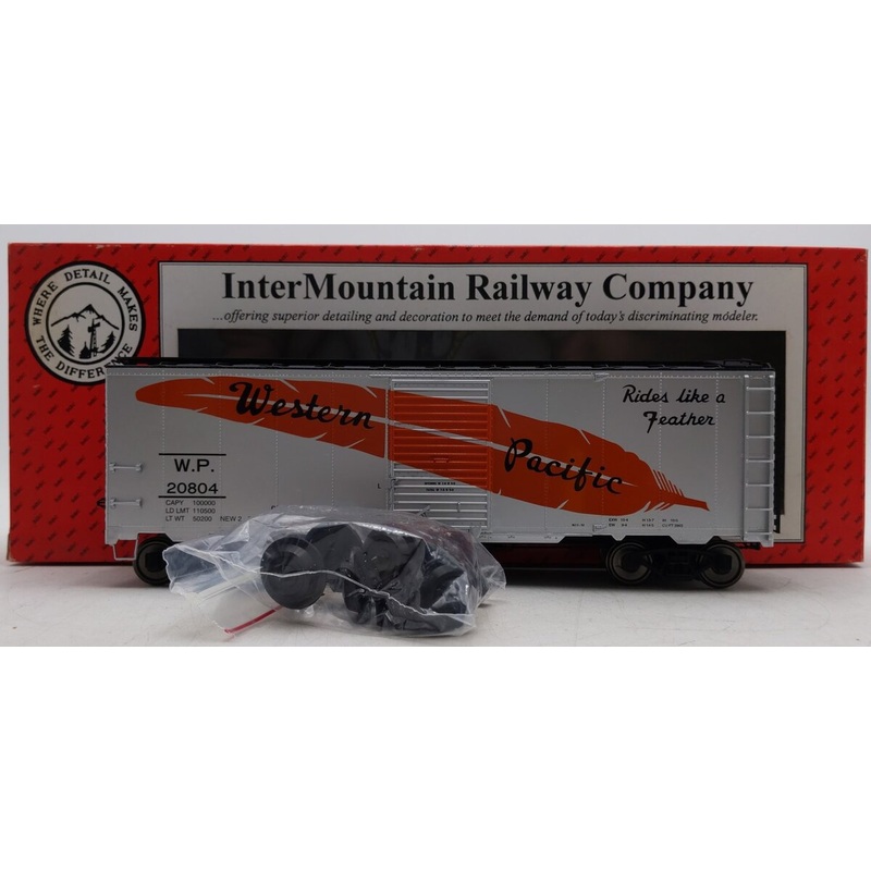 InterMountain 25145S-02 Western Pacific 1937 A.A.R. 40′ Boxcar (2Rail) EX/Box