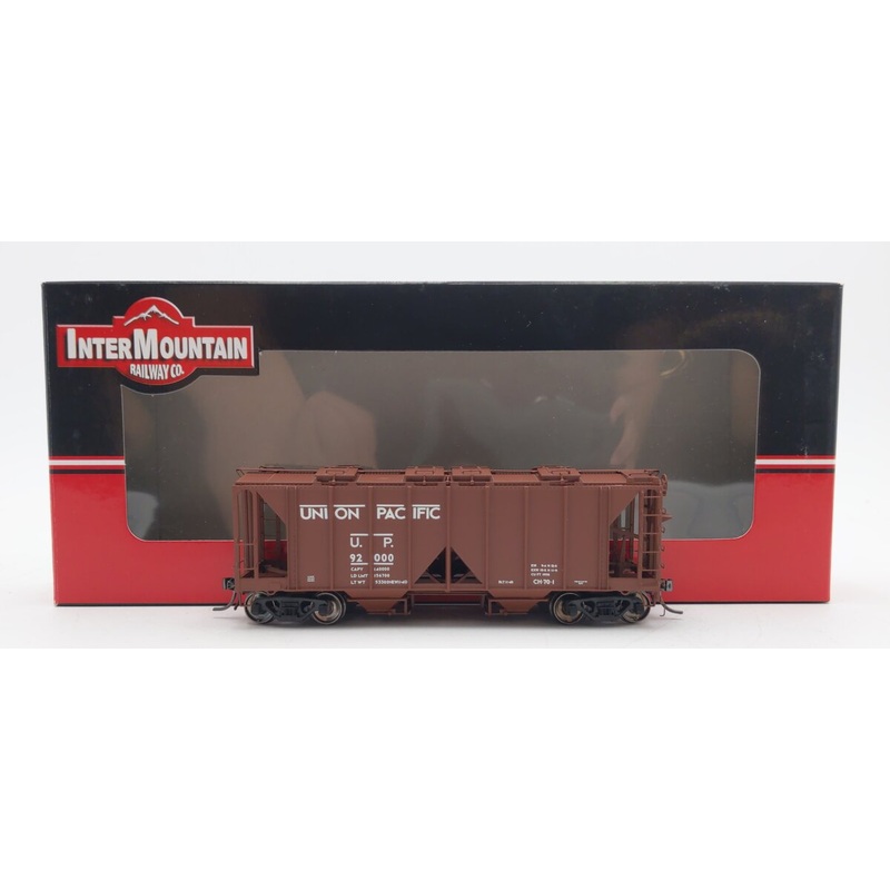 InterMountain 48606-01 HO Scale Union Pacific 1958 Cu Ft 2-Bay Hopper Car #92000 LN/Box