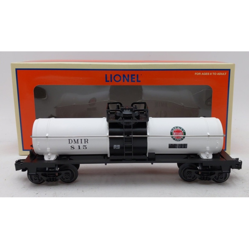 Lionel 6-26180 O Gauge Duluth, Missabe & Iron Range Single-Dome Tank Car #S15 EX/Box