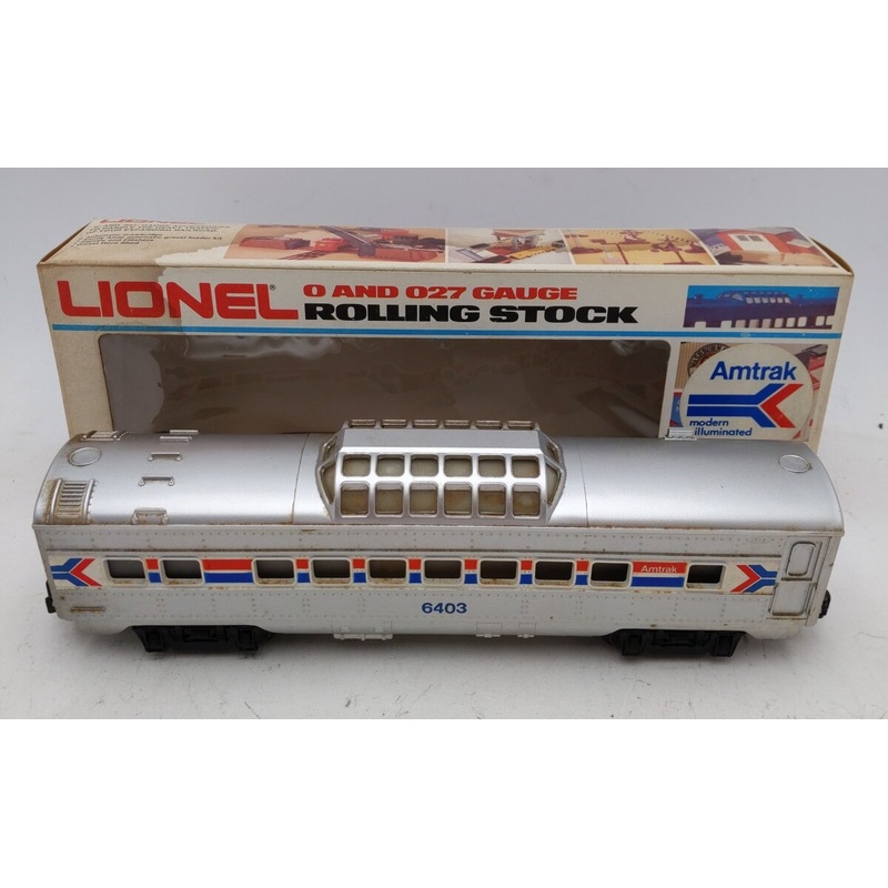 Lionel 6-6411 O Gauge Amtrak Illuminated Passenger Car EX/Box