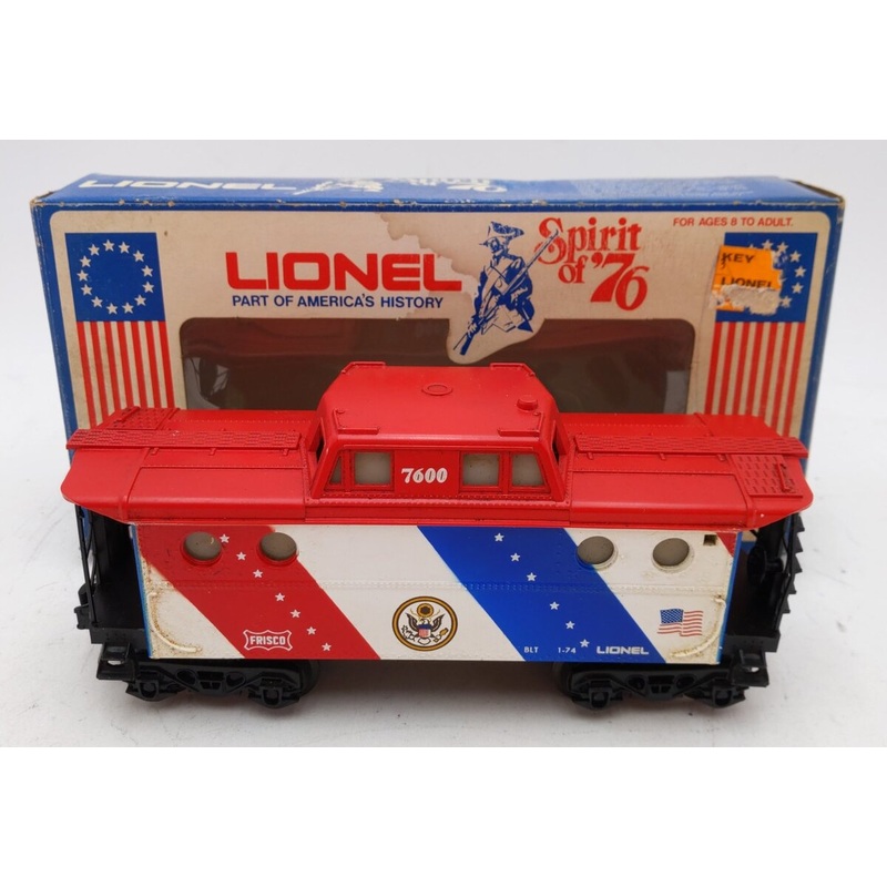 Lionel 6-7600 O Gauge Spirit of 76 N5C Porthole Lighted Caboose VG/Box
