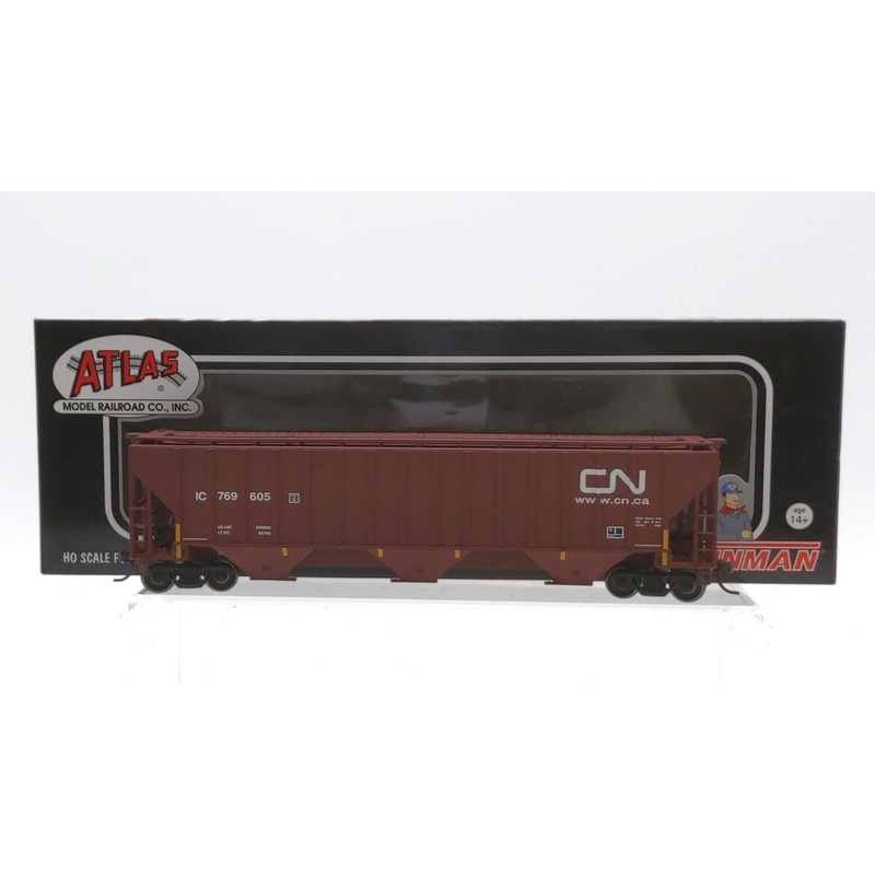 Atlas 20002890 HO Scale Canadian National Thrall 4750 Covered Hopper Car #769605 LN/Box