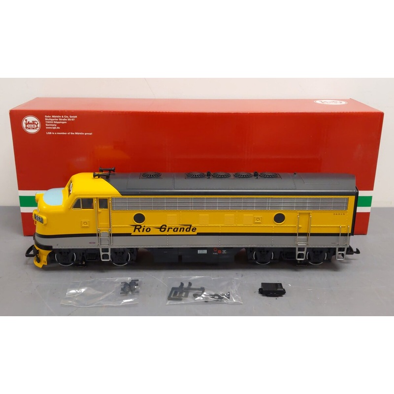 LGB 20579 G Gauge D&RGW Era III F7 A Unit Diesel Engine #5571 with DCC & Sound LN/Box