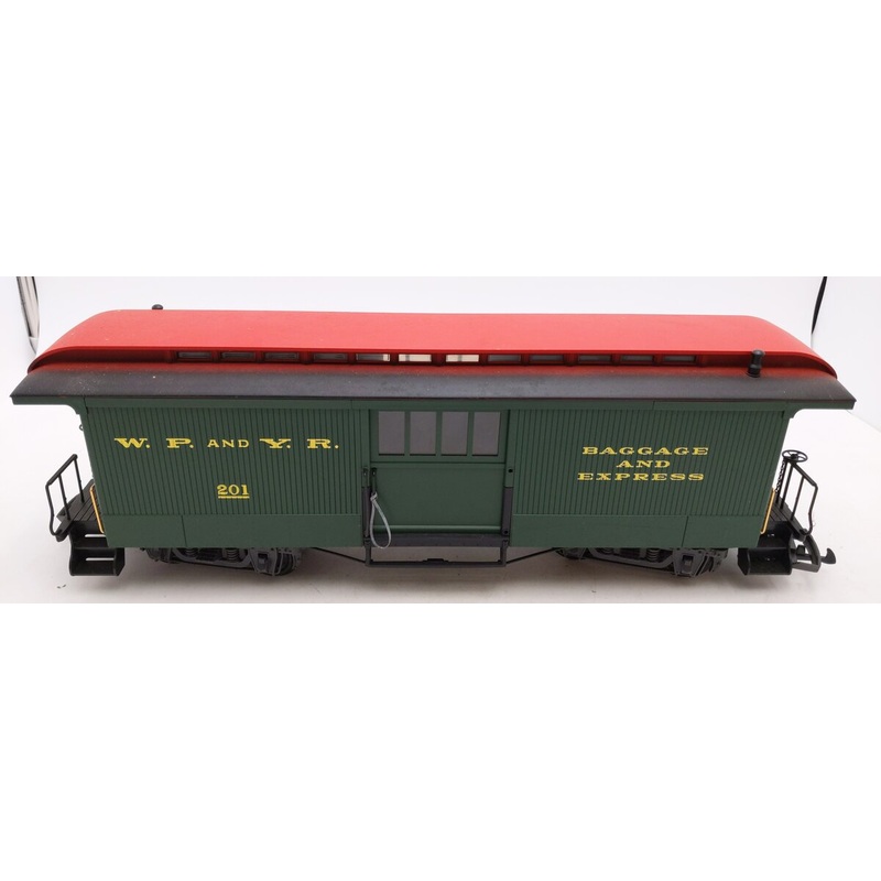 LGB 36845 White Pass & Yukon Baggage Car #201 – Plastic Wheels VG/Box