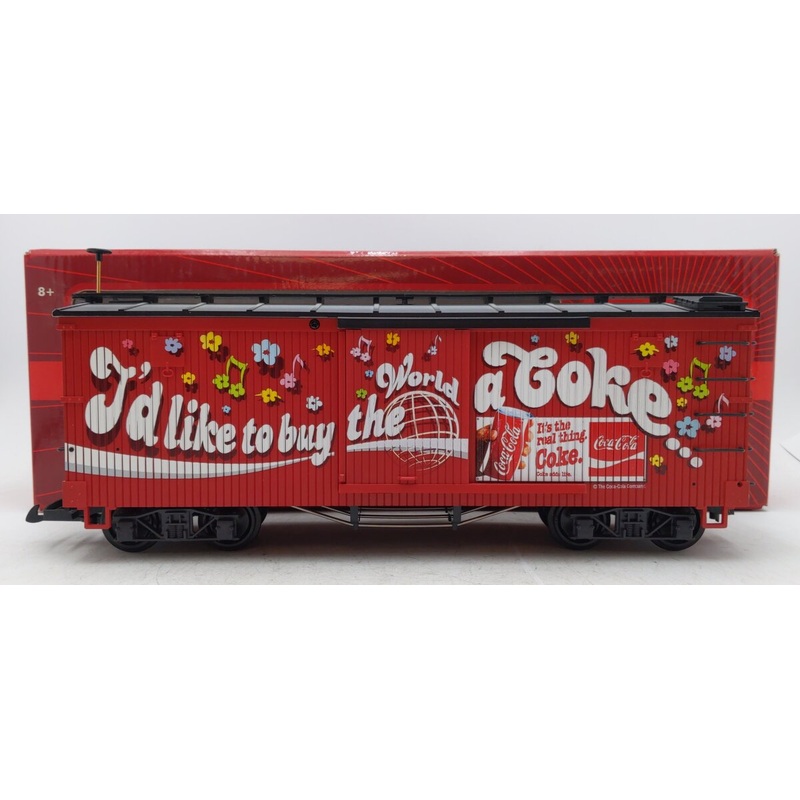 LGB 46672 G Coca-Cola Melody Boxcar with Sound VG/Box