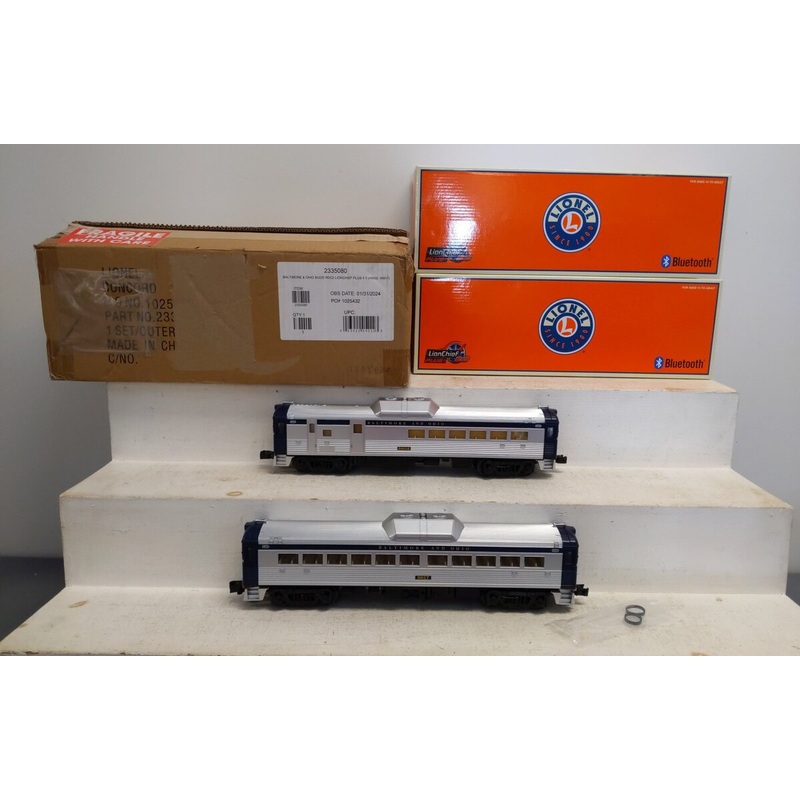 Lionel 2335080 O B&O LionChief Plus 2.0 Budd RDC2 Unit Combo #9902 & #9917 NIB