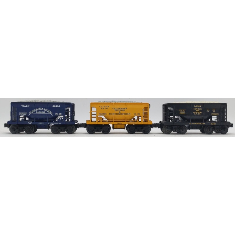 Lot of Lionel O Scale Ore Cars [3], #6-52524, #6-52421, #6-52011 EX