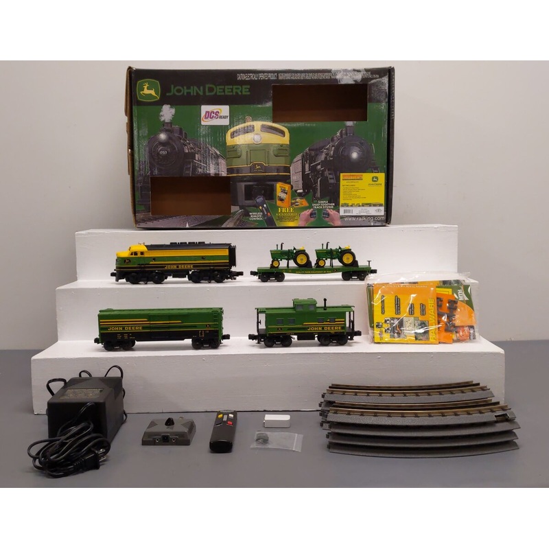 MTH 30-4073-1 John Deere RailKing F-3 O Gauge Train Set with Proto-Sound 2.0 NIB