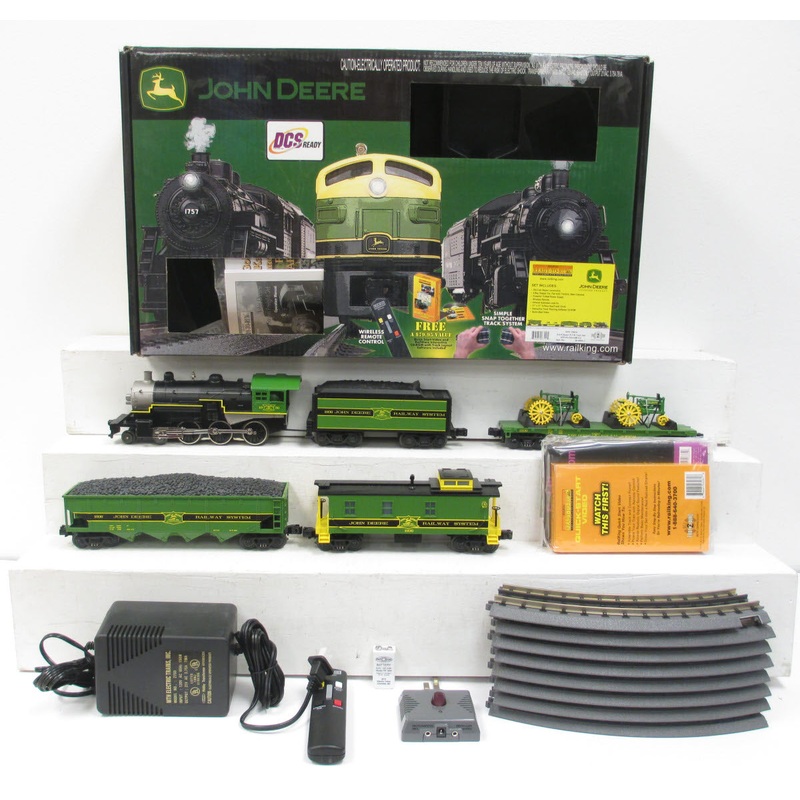 MTH 30-4094-1 John Deere RailKing 4-6-0 O Gauge Steam Train Set w/PS 2.0 NIB
