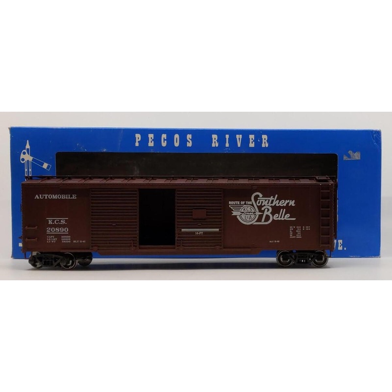 Pecos SB-0107-1 O Scale Kansas City Southern Box Car [2 Rail] EX/Box
