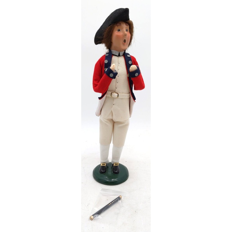 Byers’ Choice Williamsburg 2002 4th of July Patriotic Soldier w/ Flute EX